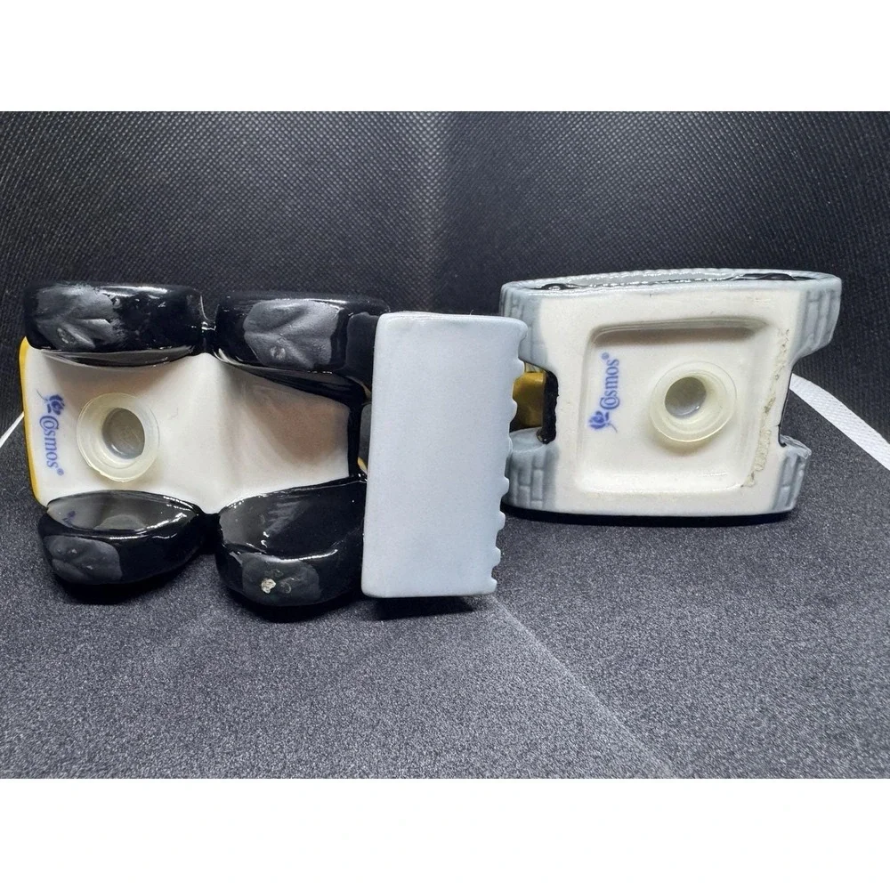 Ceramic Construction Zone Ceramic Excavator Salt and Pepper Shakers, Home Décor,